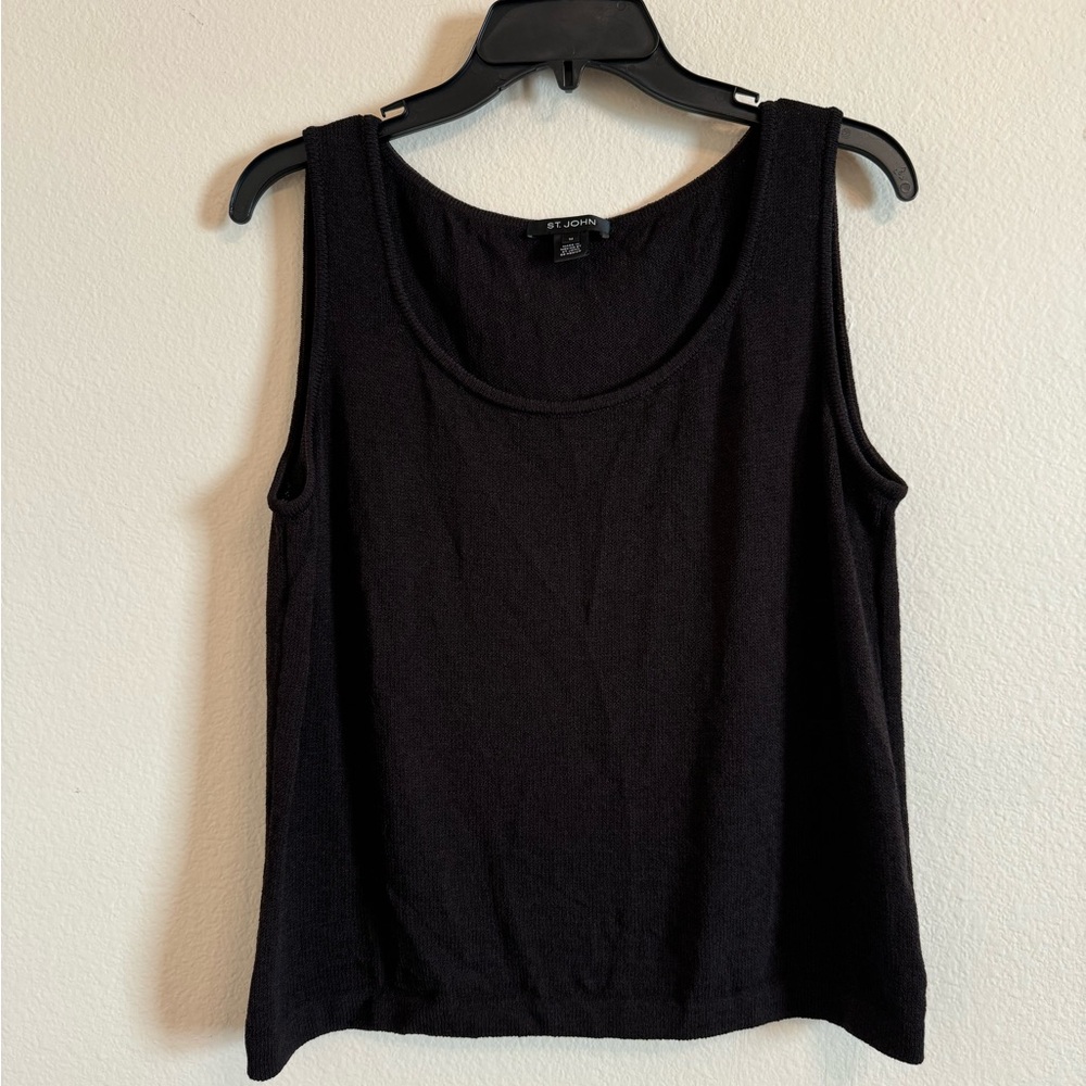 St.John Sleeveless Wool Blend Sweater Vest